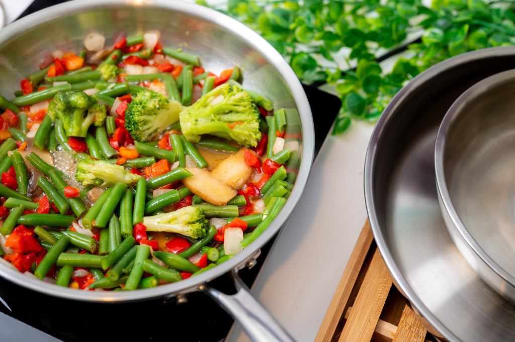 Sartén de Acero Inoxidable 3 Capas – Base Full Induction