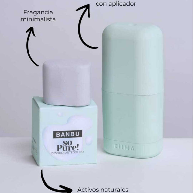 Desodorante sólido ecológico sin aluminio | aroma limpio