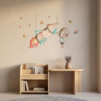 Vinilo infantil con diseño cohete de papel para decoración