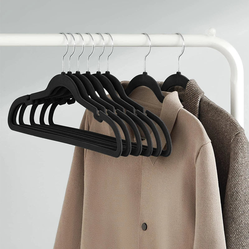Pack de perchas antideslizantes aterciopeladas negrasPerchasHome & Garden > Household Supplies > Storage & Organization > Clothing & Closet Storage > Hangers