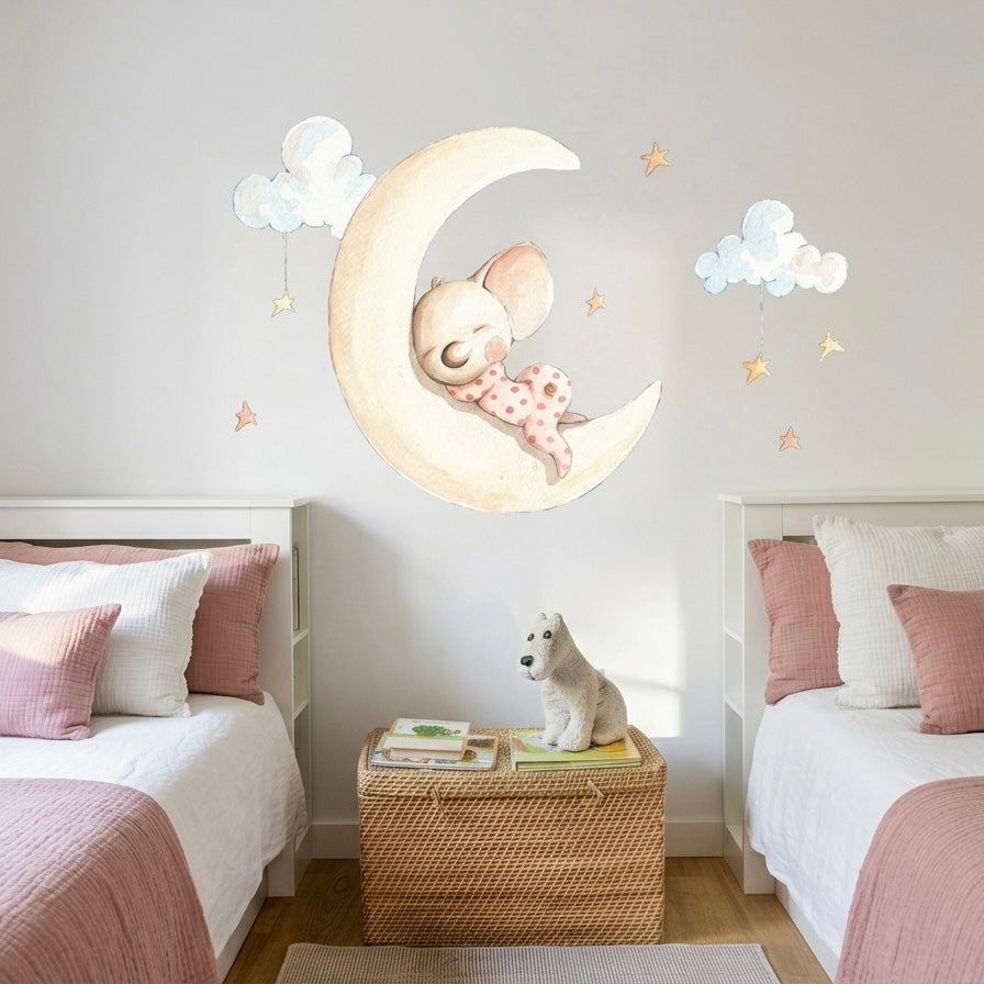 Dreams on the Moon decorative vinyl for children | Drawings