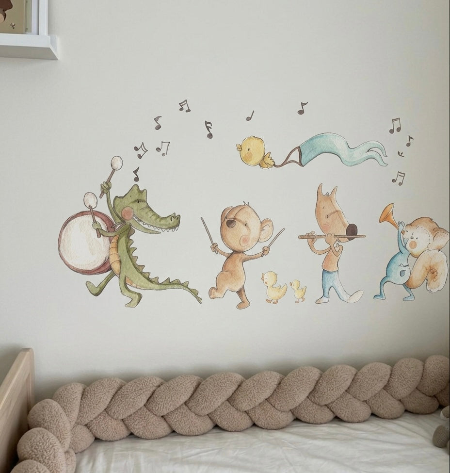 Vinilo decorativo infantil musical band 02 | diseñado a mano