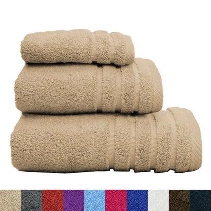 Set of 3 plain bath towels