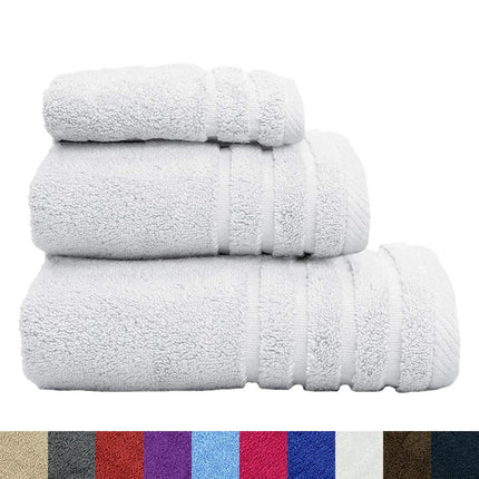 Set of 3 plain bath towels