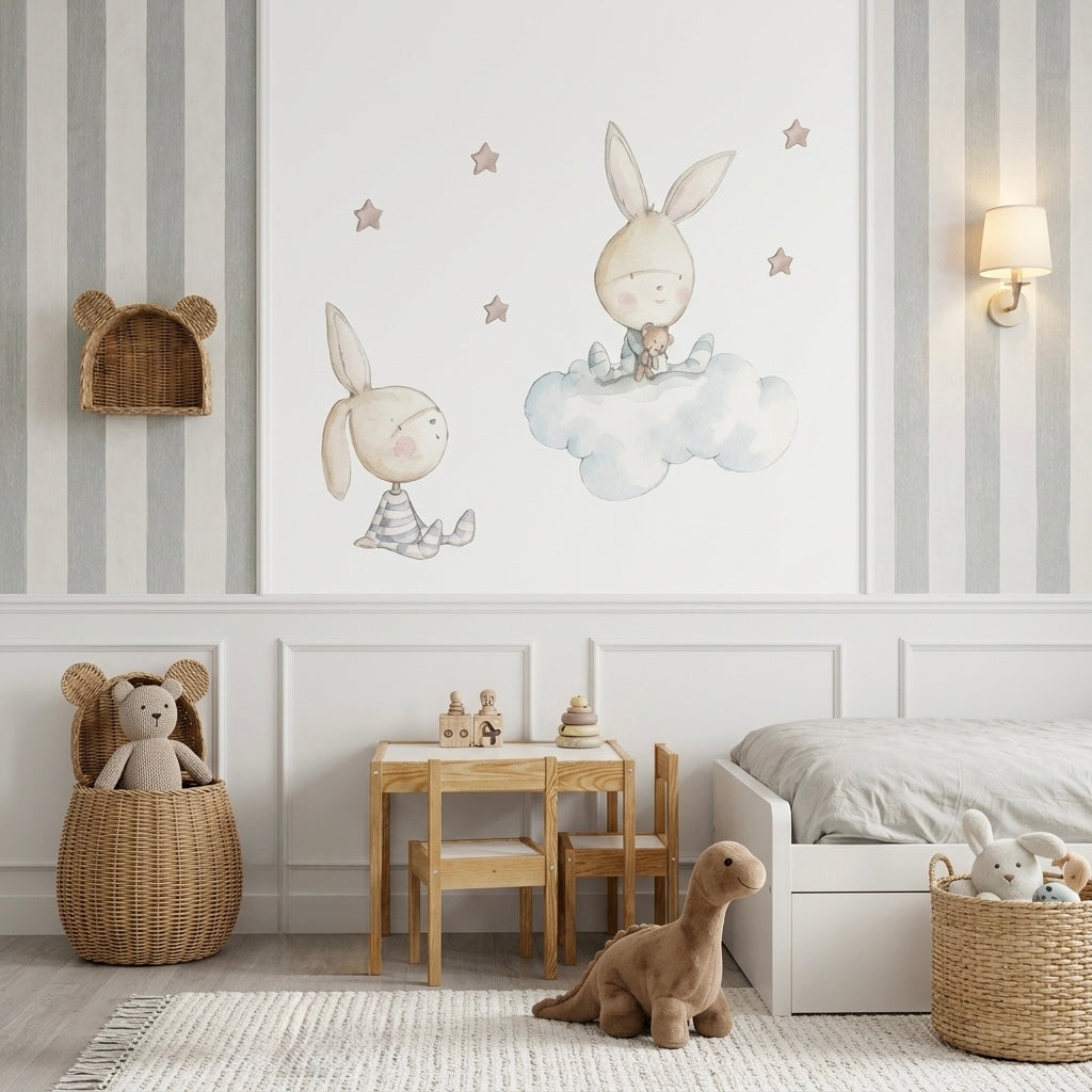 Children's decorative vinyl with hand-drawn drawings | for children