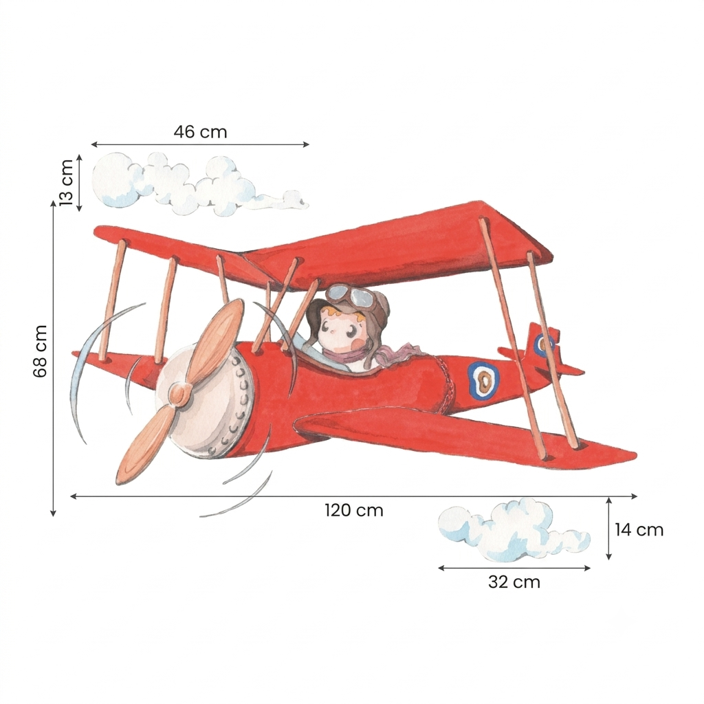 Pepo the Aviator Children's Decorative Vinyl | Exclusive