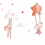 Climbing to the Clouds Children's Wall Decal | For Kids