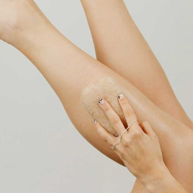 Esponja konjac corporal exfoliante con nuez para piel suave