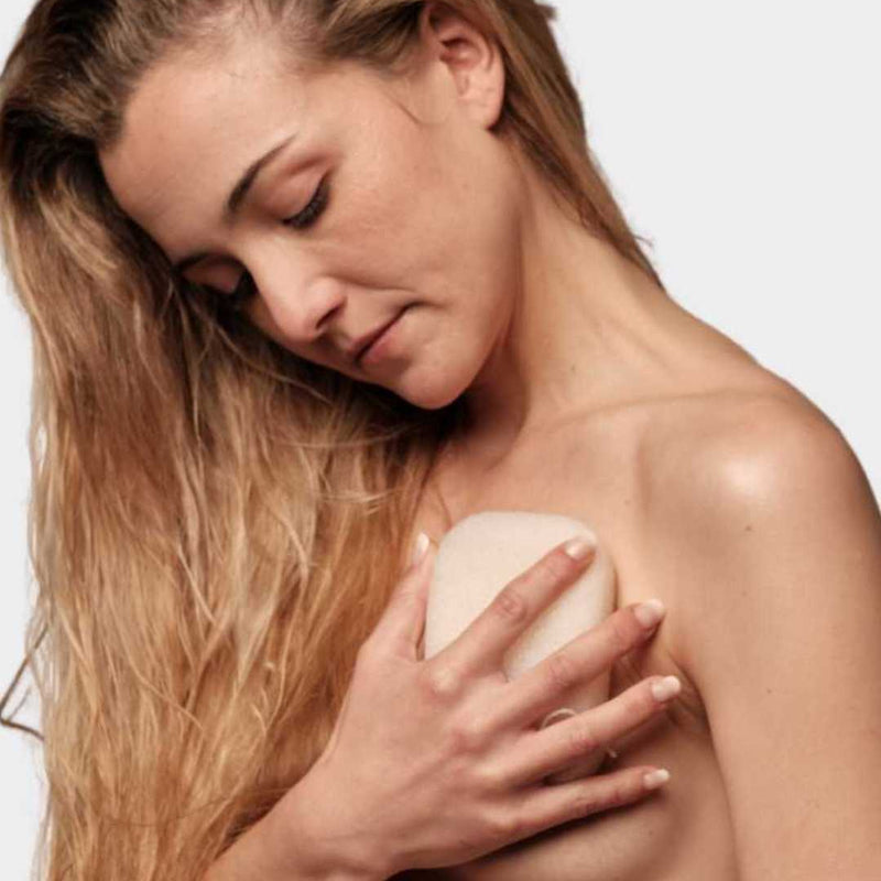 Esponja konjac corporal purificante natural exfoliante suave