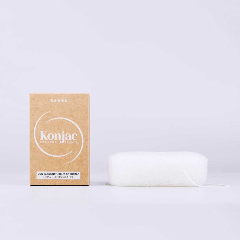 Esponja konjac corporal purificante natural exfoliante suave