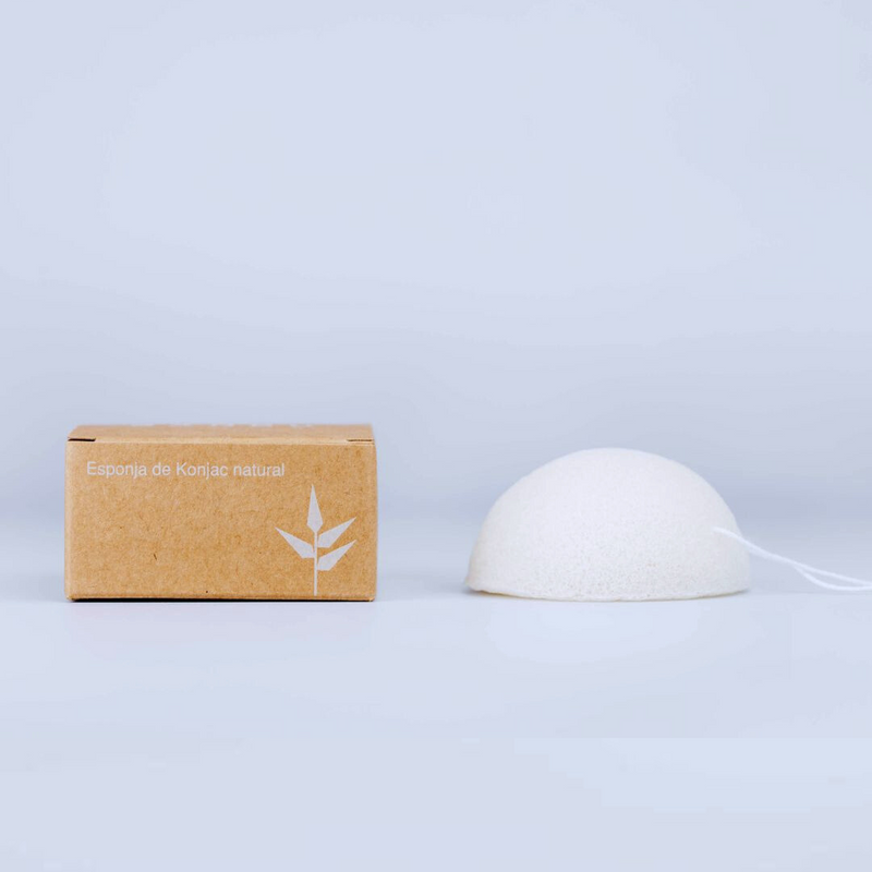 Esponja konjac facial purificante natural para piel sensible