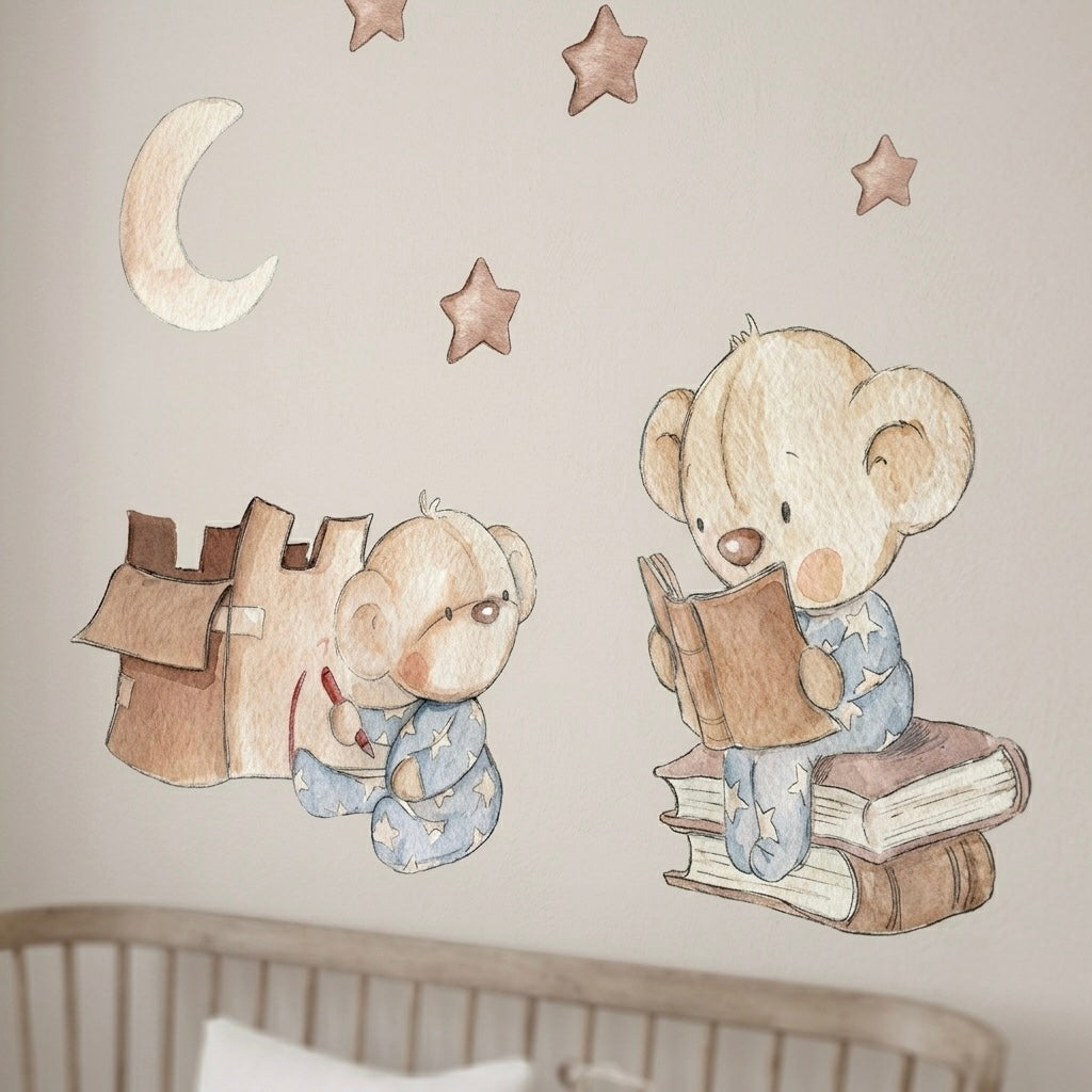 Children's decorative vinyl with hand-drawn drawings for children