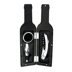 Wine Gift Set - Bottle Case with Corkscrew and Stopper