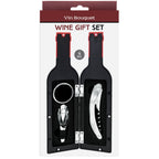 Wine Gift Set - Bottle Case with Corkscrew and Stopper