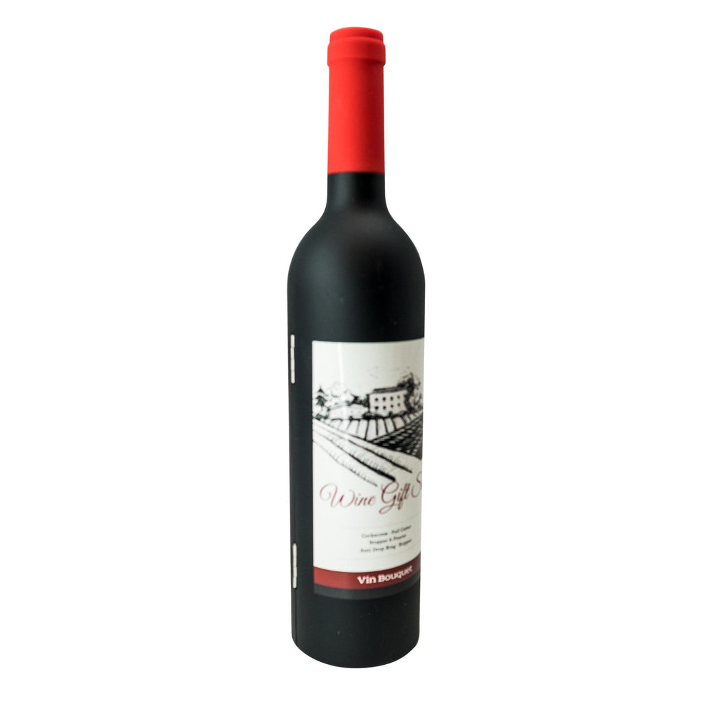 Set de Accesorios para Vino – Estuche Botella con Sacacorchos y Vertedor