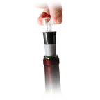 Pourer and vacuum stopper set