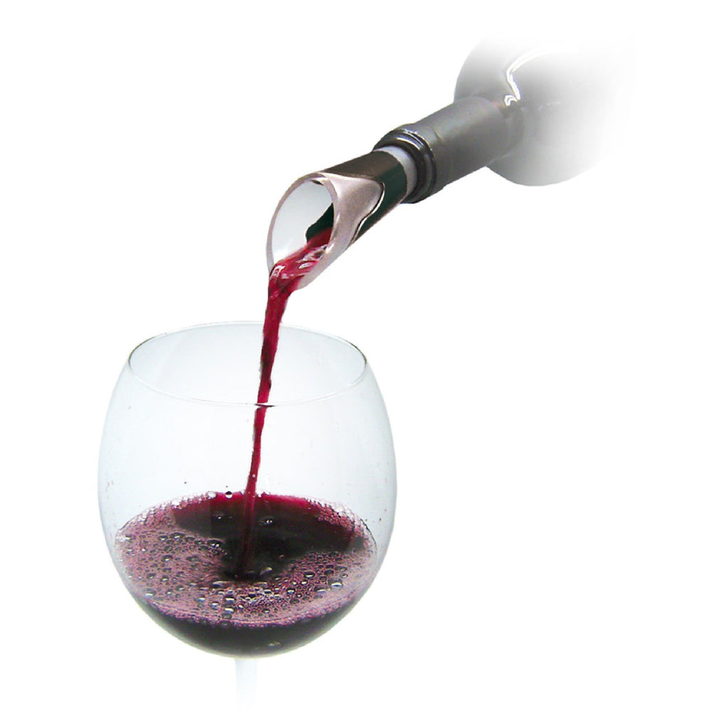 Pourer and vacuum stopper set