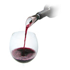 Pourer and vacuum stopper set
