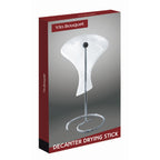 Foldable wine decanter drying stand