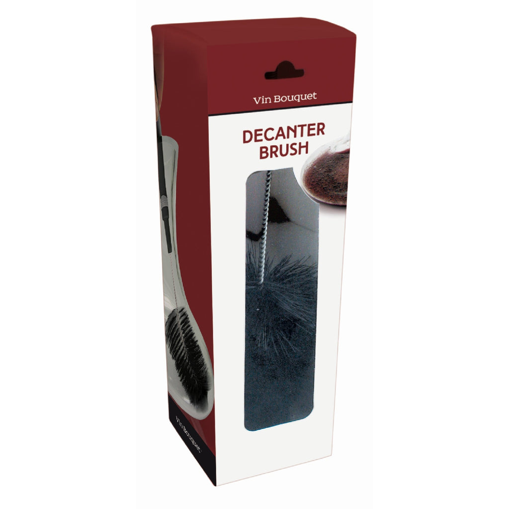 Decanter and glass cleaning brush