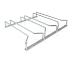 Soporte plateado para copas de vino de acero inoxidable