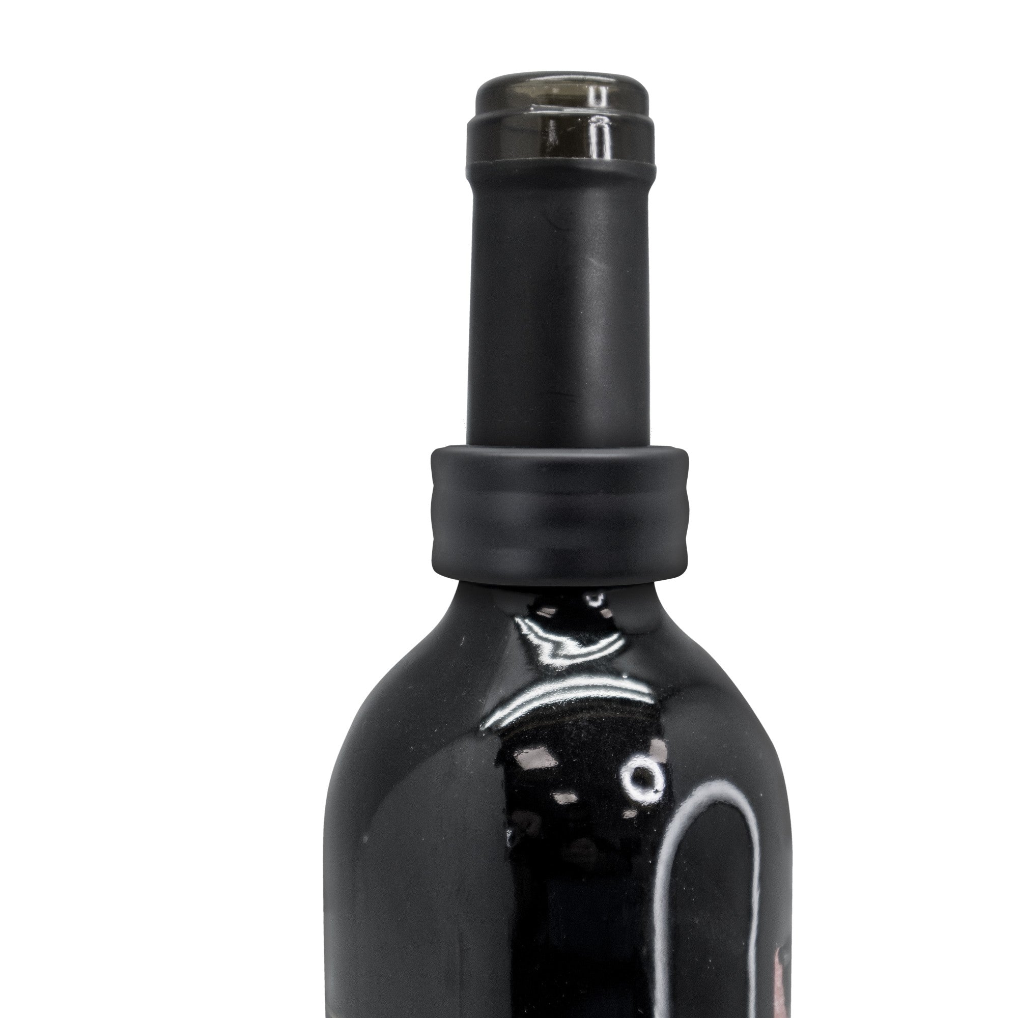 Black Drip Stop Rings for Wine