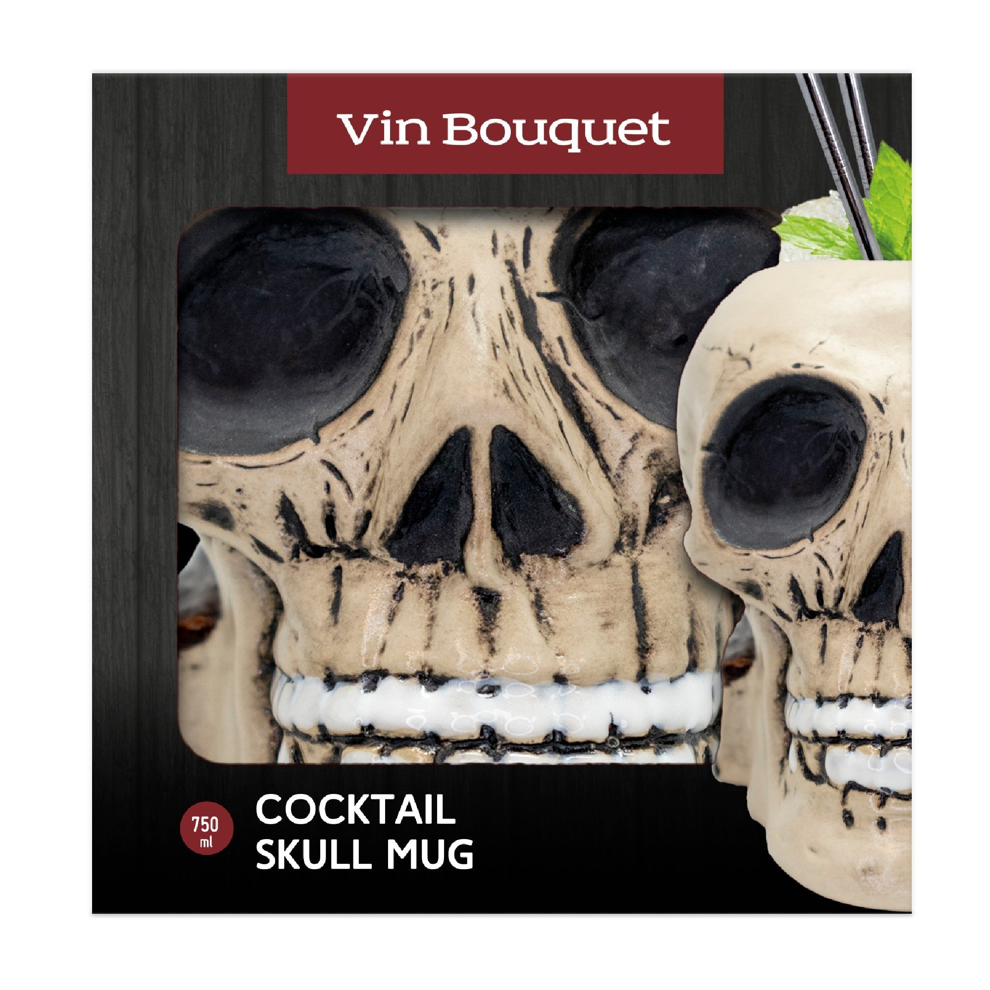 Taza calavera para cócteles de 750 ml