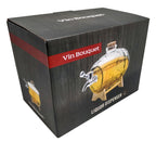 Dispensador de bebidas alcoólicas em forma de barril de vidro – 1 litro