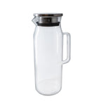 Jarro em vidro de 1,5L com pega e filtro em aço inoxidável.
