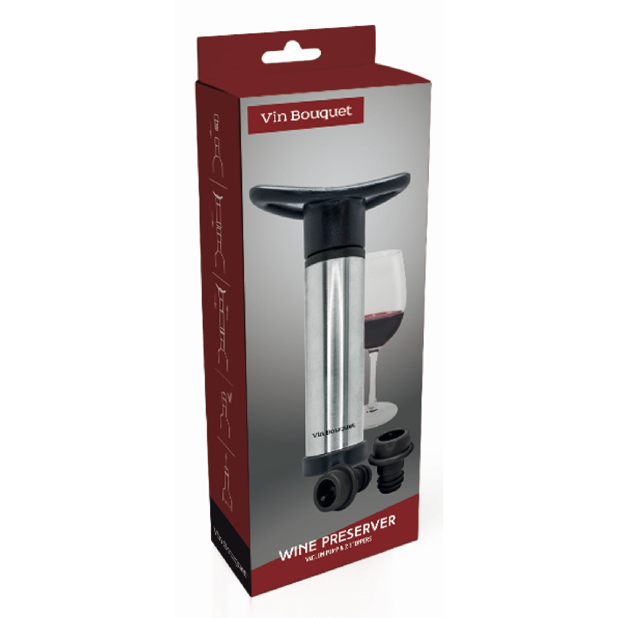 Bomba de Vacío Manual con 2 Tapones