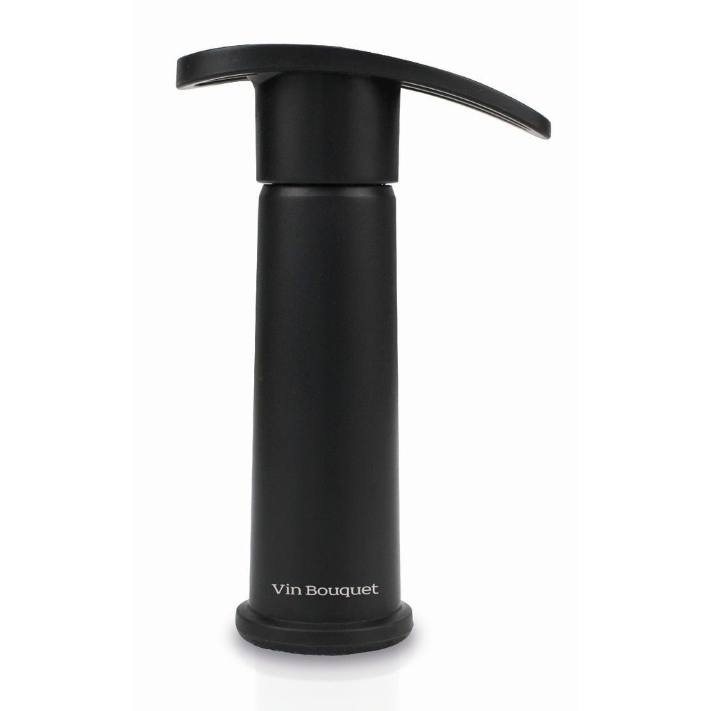 Black Manual Vacuum Pump with 2 Stoppers