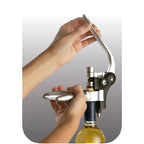 Lever corkscrew with base