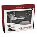 Lever corkscrew with base