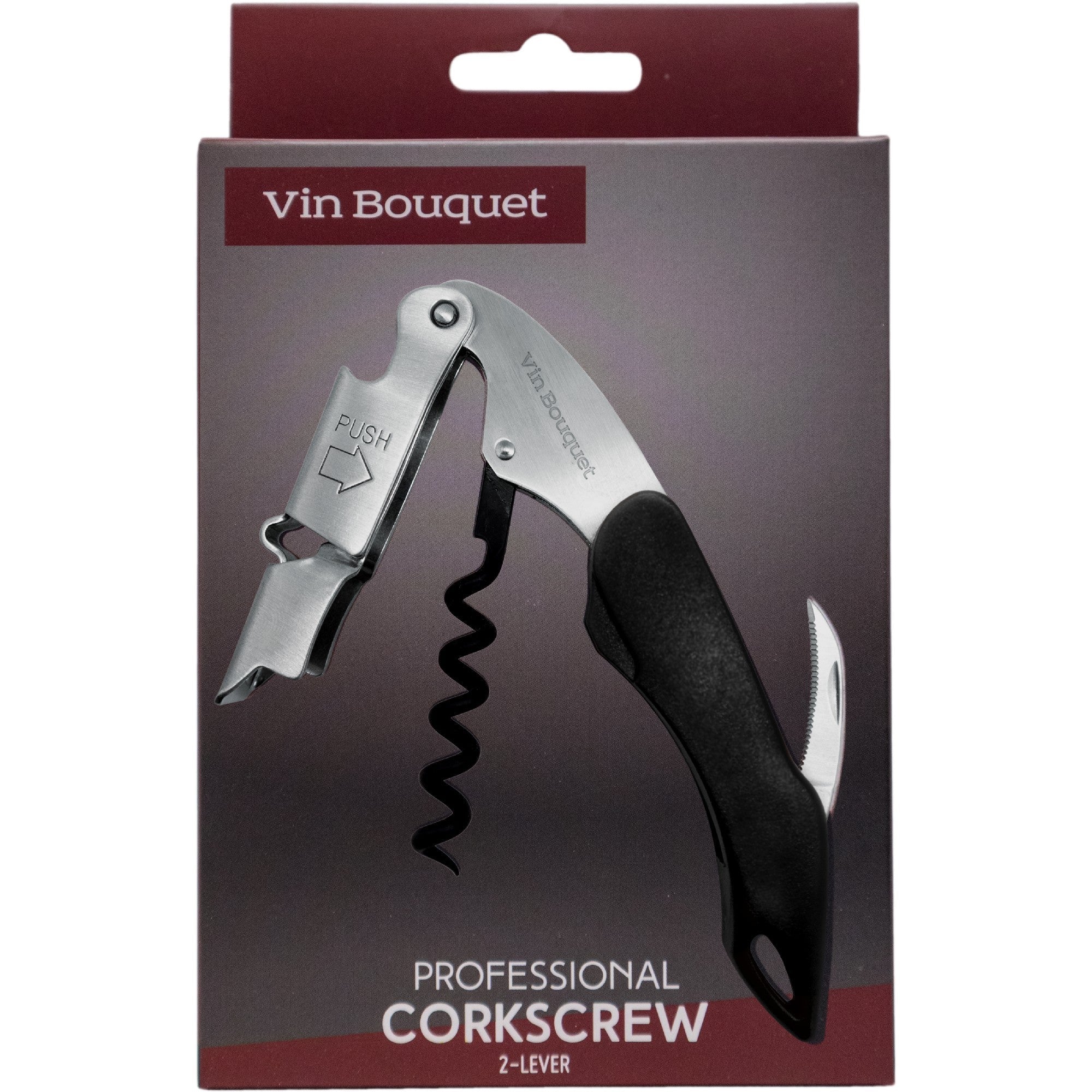Professional 2-step corkscrew assorted colors