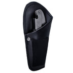 Leather corkscrew case with metal clip