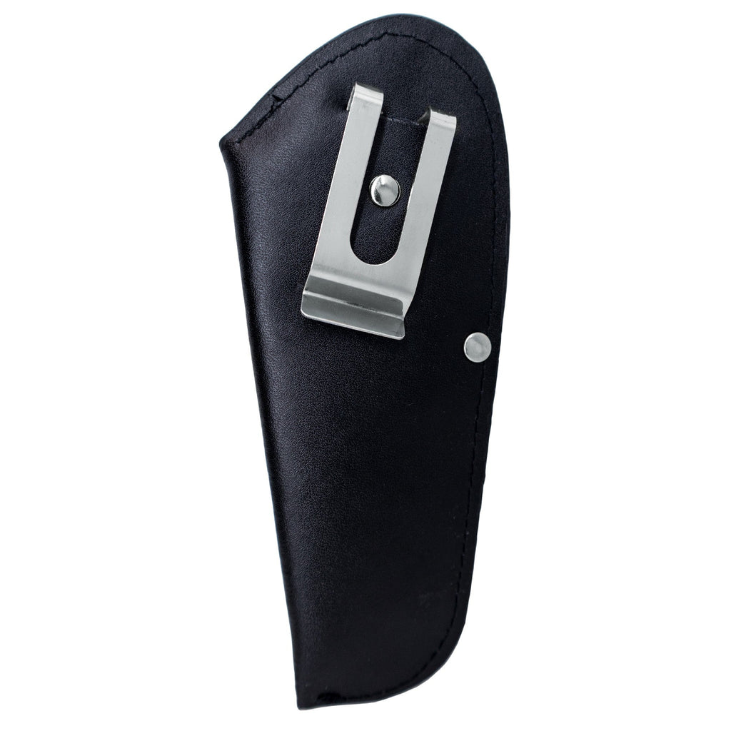 Leather corkscrew case with metal clip