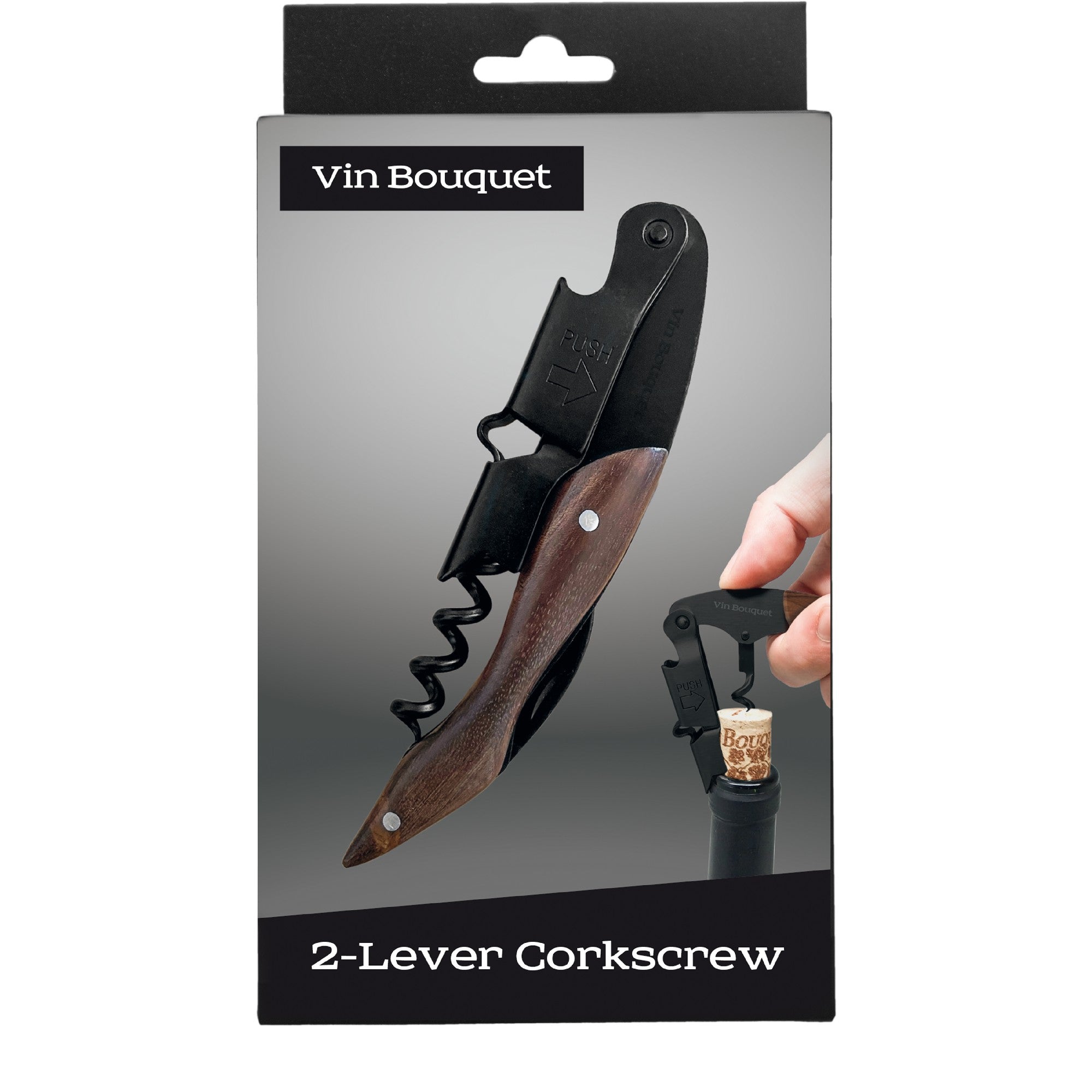 Professional 2-step corkscrew wood design