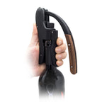 Lever corkscrew with ergonomic handles
