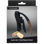 Lever corkscrew with ergonomic handles