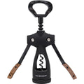 Winged corkscrew with wood handle