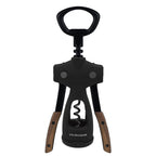 Winged corkscrew with wood handle