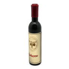 Wine bottle shaped corkscrew with magnet