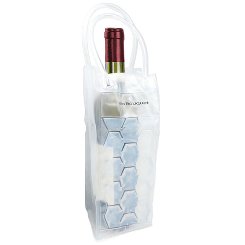 Bolsa enfriadora de gel transparente para botellas