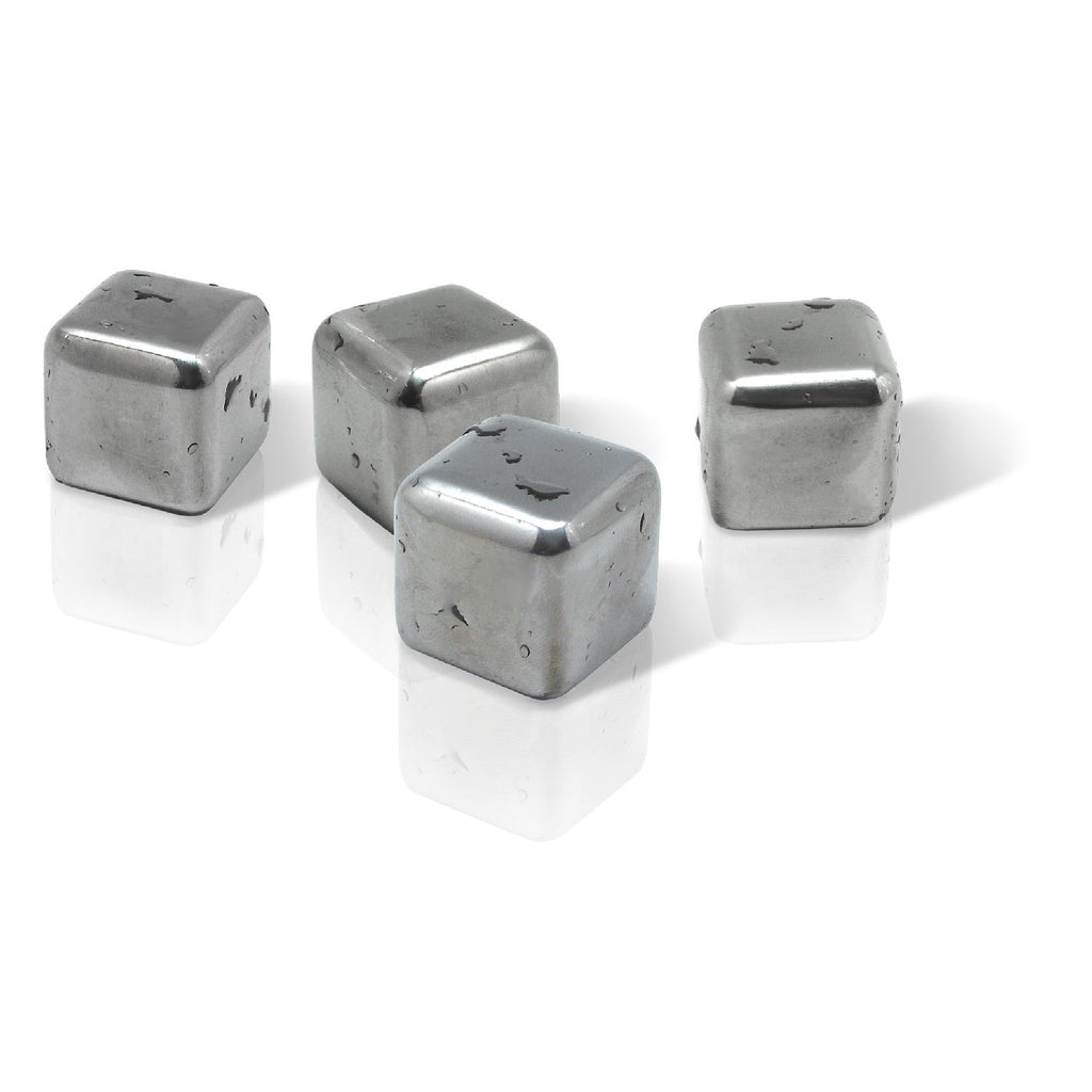 Cubos de refrigeração em aço inoxidável, 4 unid.