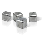 Cubos de refrigeração em aço inoxidável, 4 unid.