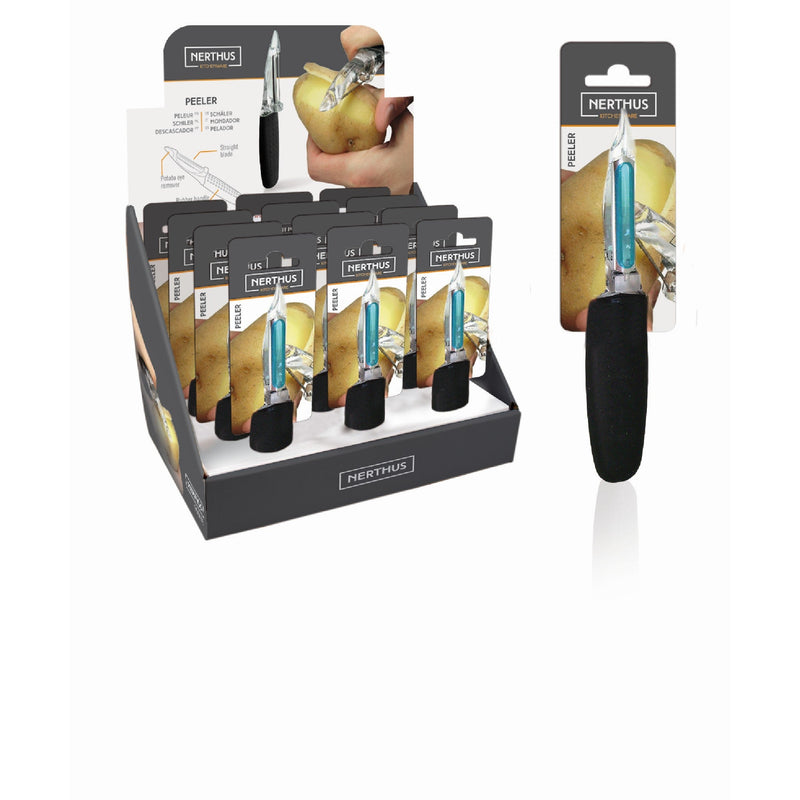 Pelador liso con cuchilla de acero inoxidable