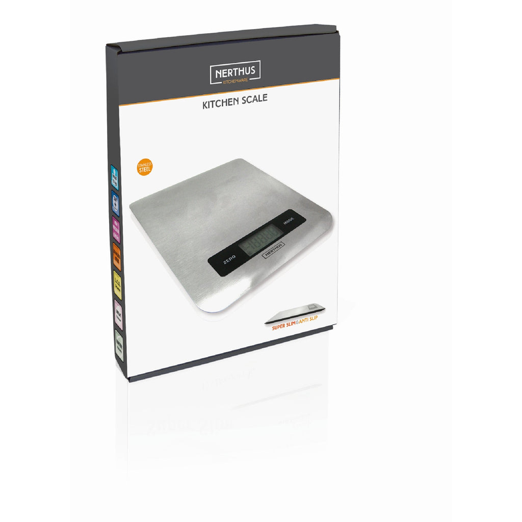 Báscula digital de cocina en acero inoxidable 5 kg