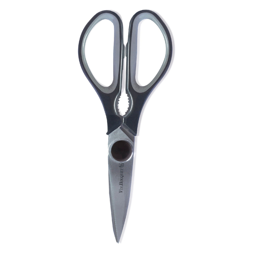Kitchen scissors with integrated nutcracker