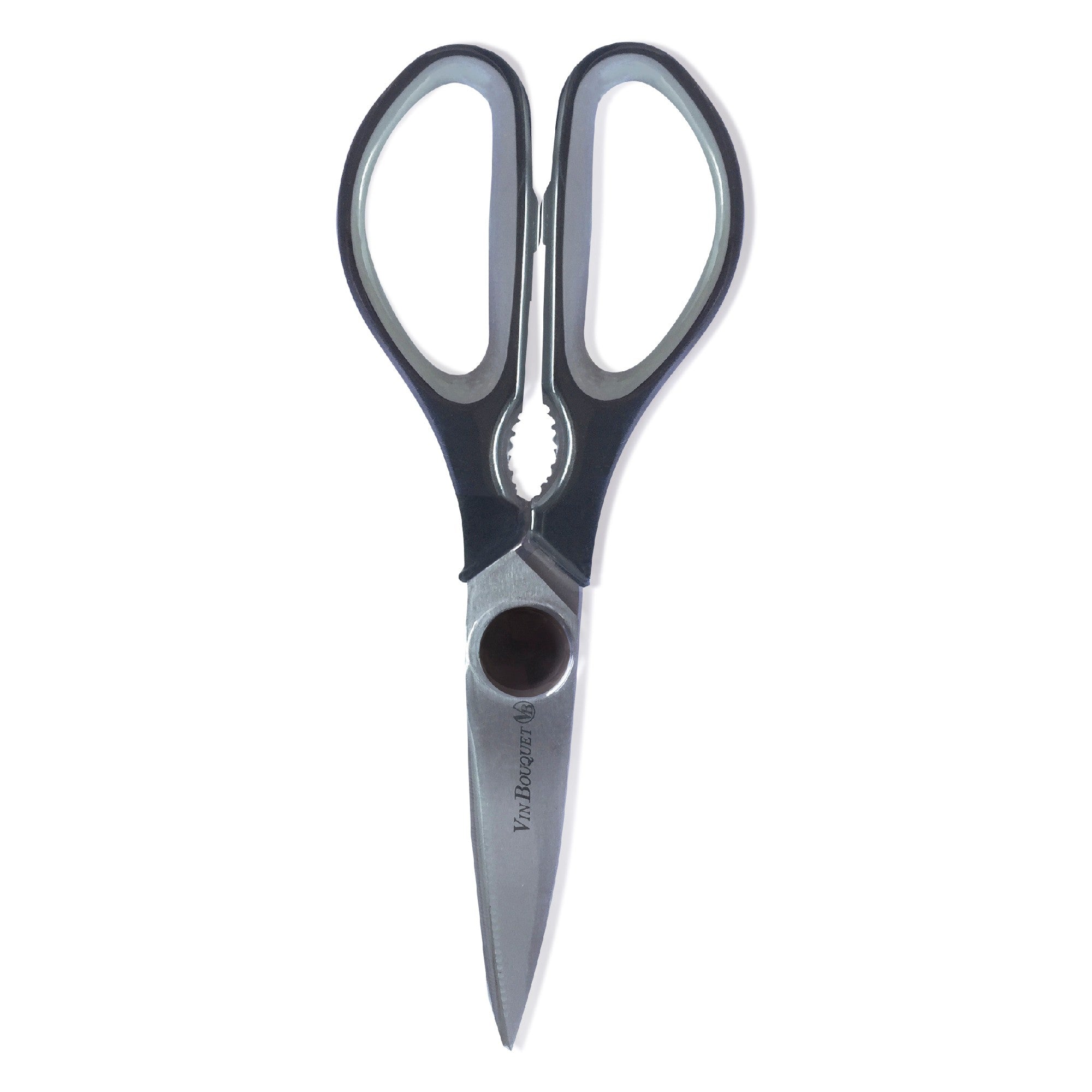 Kitchen scissors with integrated nutcracker