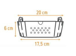Tabuleiro de silicone perfurado para fritadeira a ar